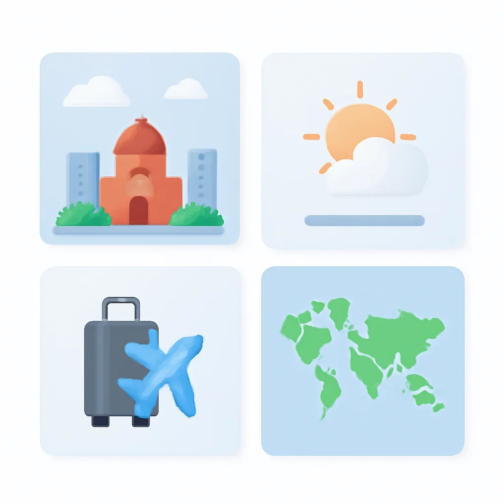 Minimal city interface linking Lakshmipur, weather and travel pages