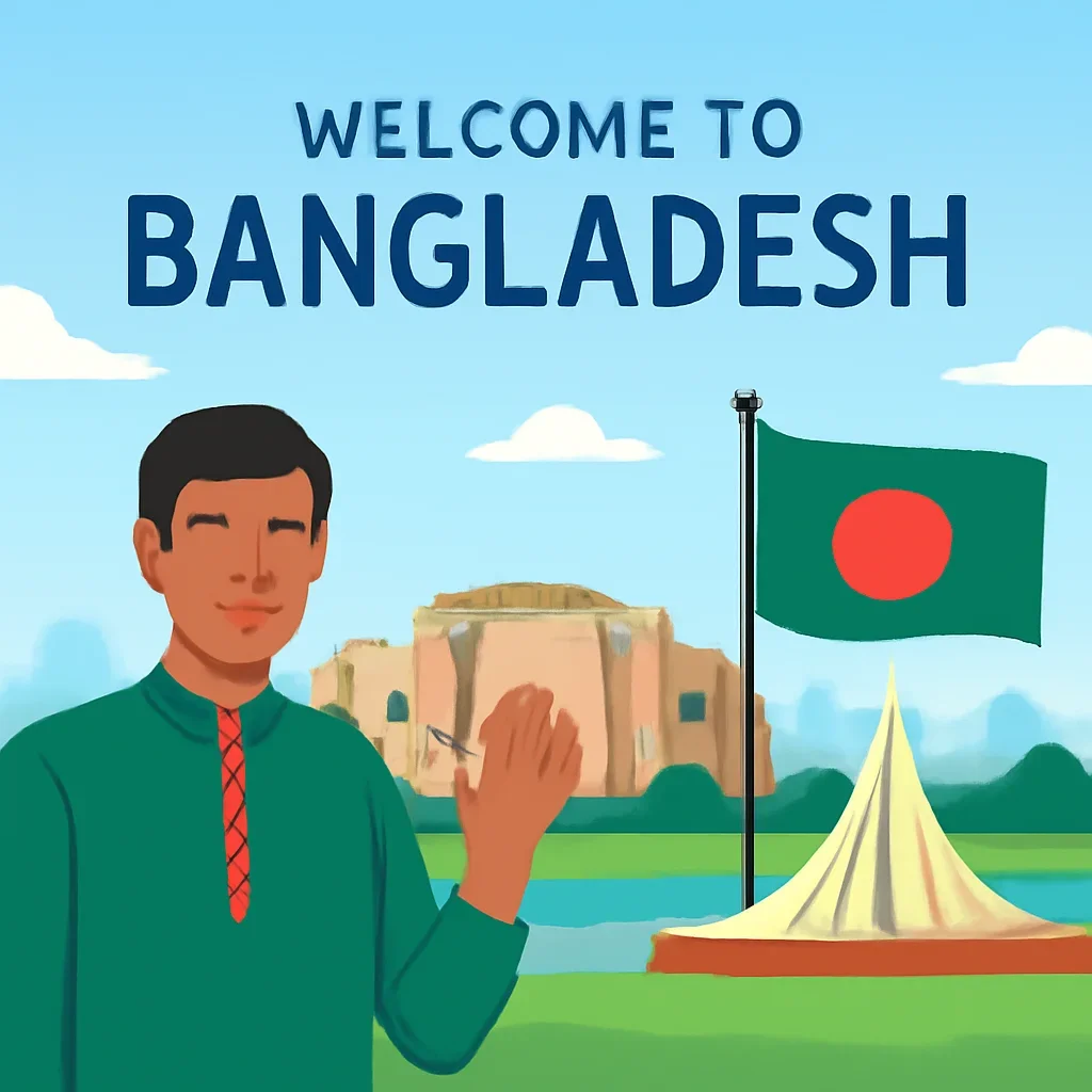 Reader-facing scene leading into Bangladesh Country Code Guide