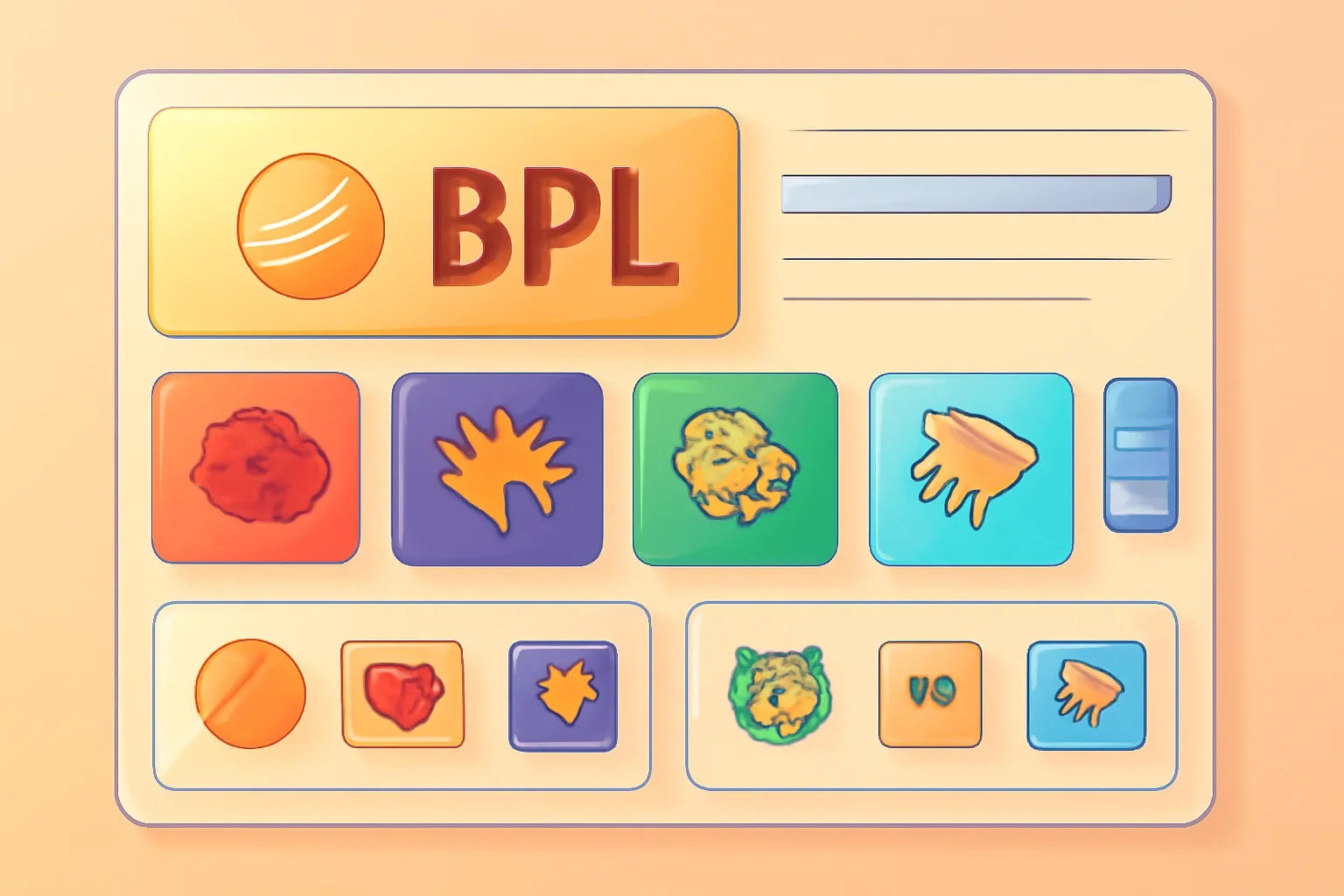 Bangladesh Premier League tournament page with franchise cards and T20 match modules