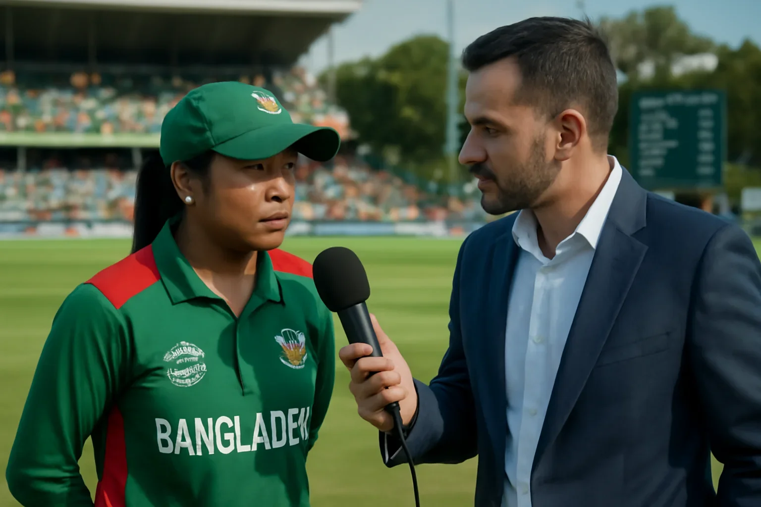 Bangladesh supporters following Pakistan vs Bangladesh Women Cricket before the match