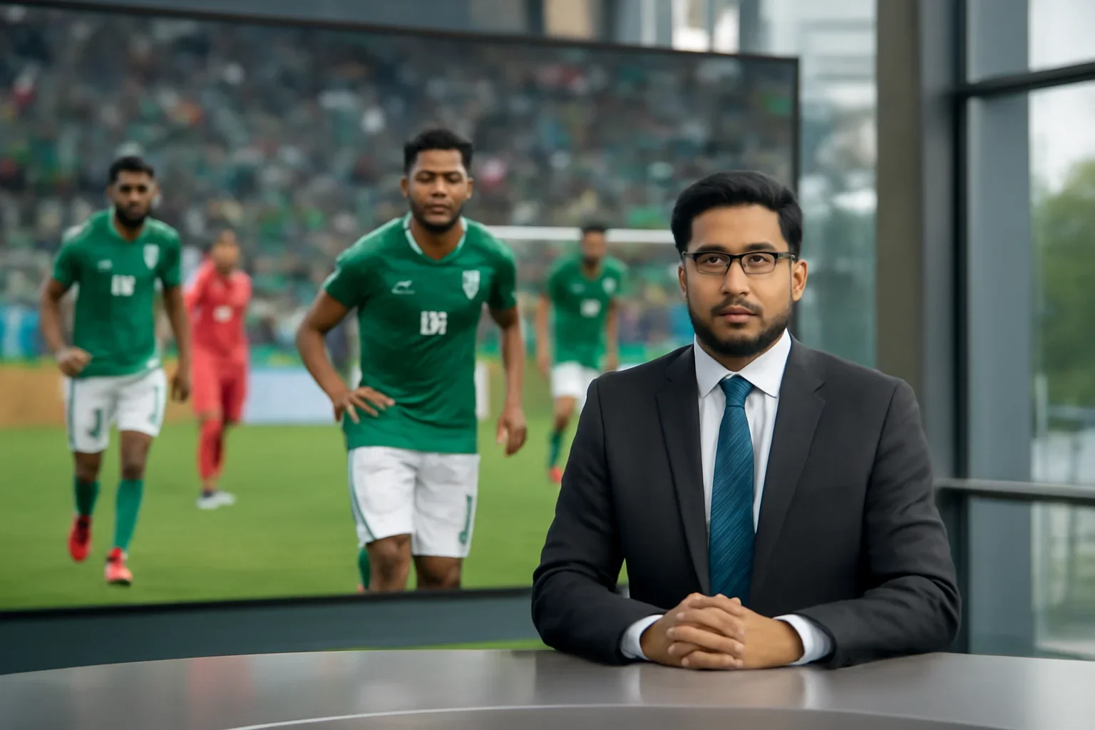 Editorial scene linked to Bangladesh National Football Team
