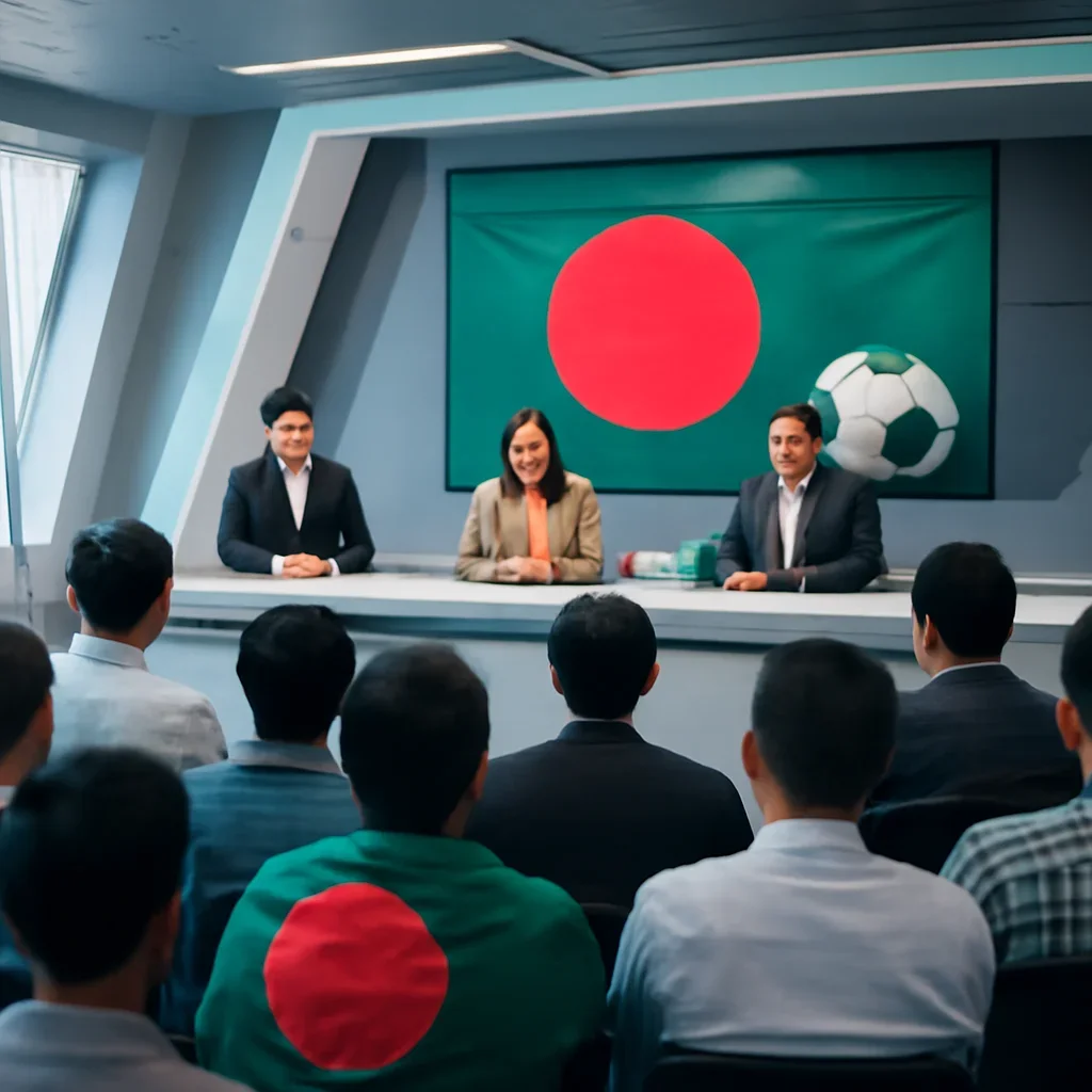 Supporting scene that adds context to Bangladesh Football